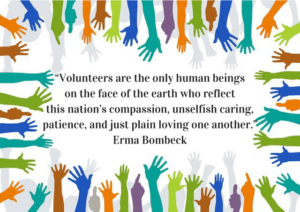 Erma Bombeck quote on volunteers